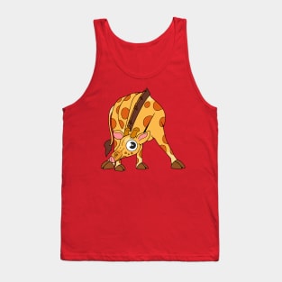 Giraffe Cartoon Funny Tank Top